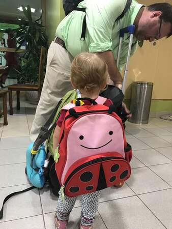 Hope's Ladybug Backpack June 2017