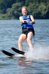 Nancy Waterskiing